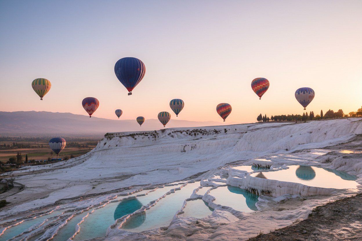 Pamukkale sabah uçuşu